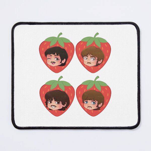 Item preview, Strawberry Fields Rock n Roll band chibi designed and sold by StickWithMusic.