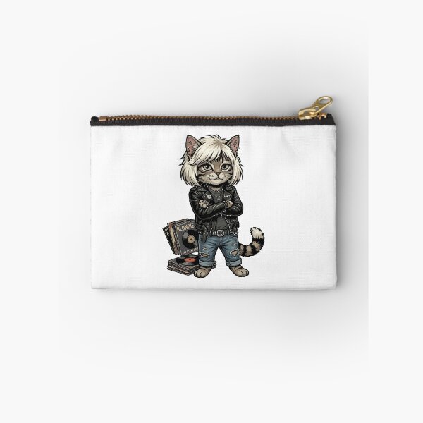 Item preview, Blondie Eat to the Beat Cat with Leather Jacket and Vinyl Records designed and sold by jhofmank.