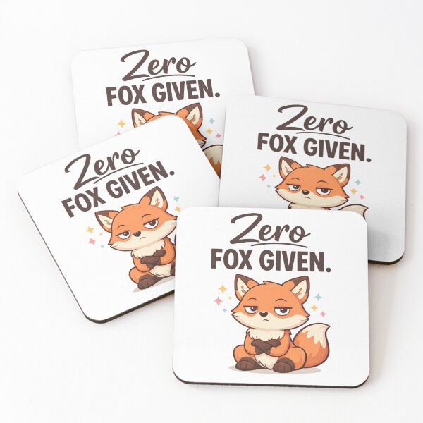 Item preview, Zero Fox Given – Funny Fox Pun Sarcastic Humor Design designed and sold by rushaib.