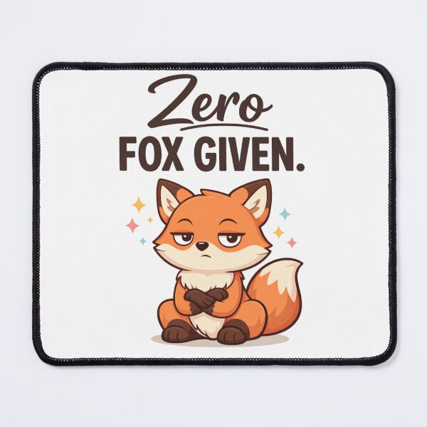 Item preview, Zero Fox Given – Funny Fox Pun Sarcastic Humor Design designed and sold by rushaib.