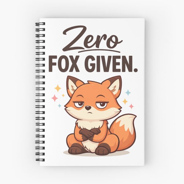 Item preview, Zero Fox Given – Funny Fox Pun Sarcastic Humor Design designed and sold by rushaib.