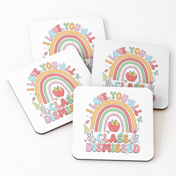 Item preview, Rainbow I Love You All Class Dismissed Last Day of School Teacher Student designed and sold by issan-exe.