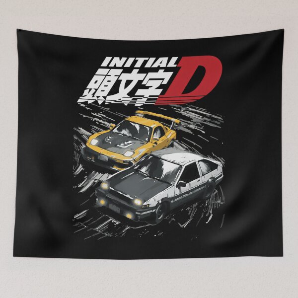 Item preview, Mountain Drift Racing Initial D Tandems Ae86 Vs Fd Rx-7 designed and sold by uchenimoetzt.