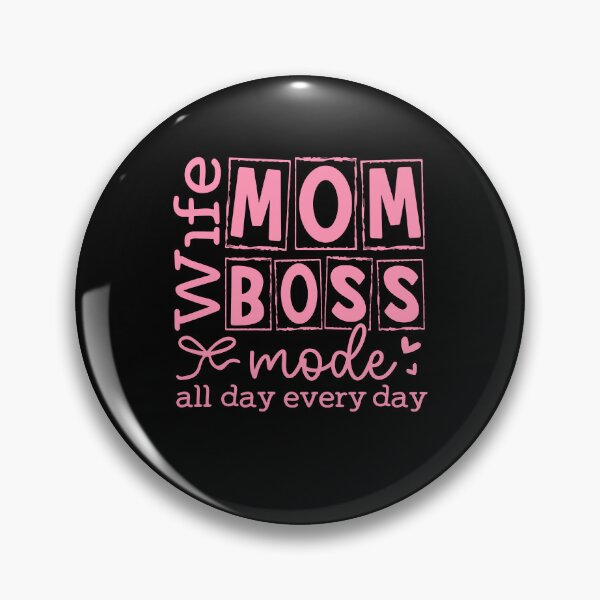 Item preview, Wife Mom Boss Mode All Day Every Day Mother's Day Pink Coquette Bow designed and sold by issan-exe.