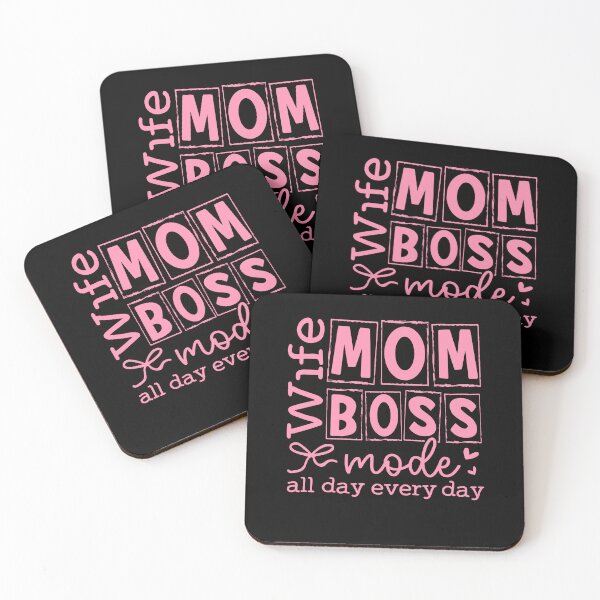 Item preview, Wife Mom Boss Mode All Day Every Day Mother's Day Pink Coquette Bow designed and sold by issan-exe.