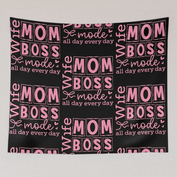 Item preview, Wife Mom Boss Mode All Day Every Day Mother's Day Pink Coquette Bow designed and sold by issan-exe.