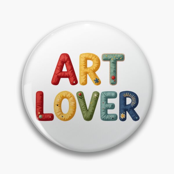 Item preview, ART LOVER - IN COLORFUL FAUX LETTERING designed and sold by AlexOBrienArt.