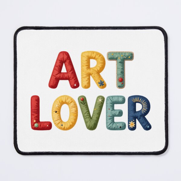 Item preview, ART LOVER - IN COLORFUL FAUX LETTERING designed and sold by AlexOBrienArt.