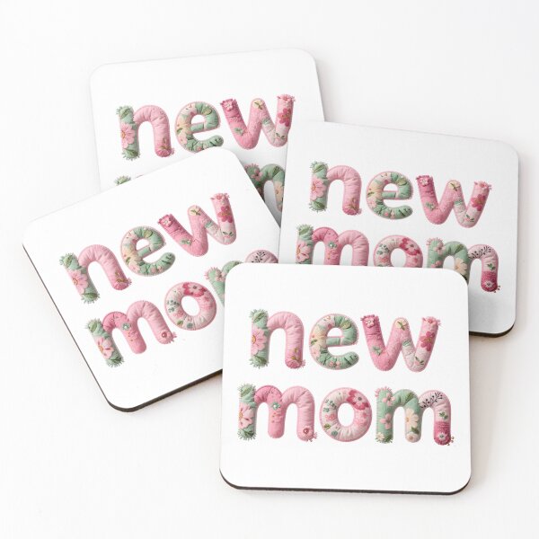 Item preview, NEW MOM - IN FAUX LETTERING designed and sold by AlexOBrienArt.