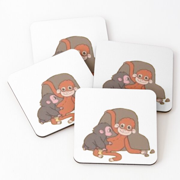 Item preview, Cute Monkey Friends Cuddling – Adorable Cartoon Moment designed and sold by JacobTshirt.