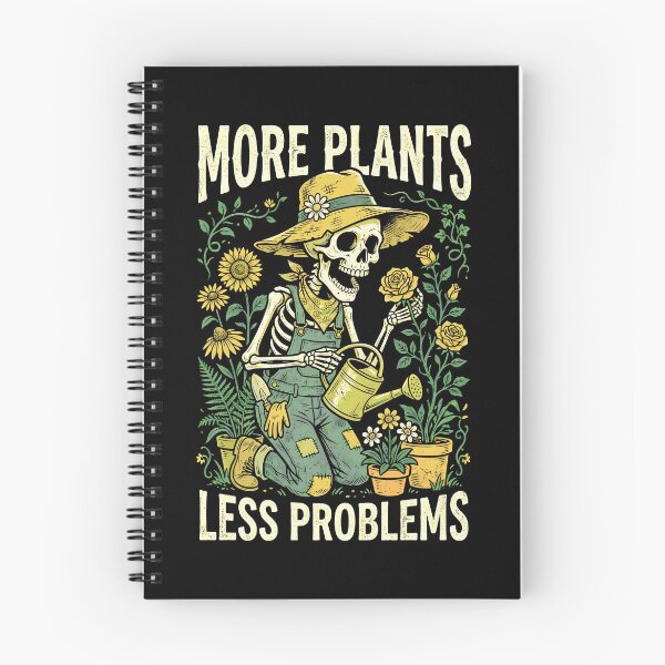 Item preview, More Plants Less Problems Funny Gardening Skeleton Gardener designed and sold by GrandeDuc.