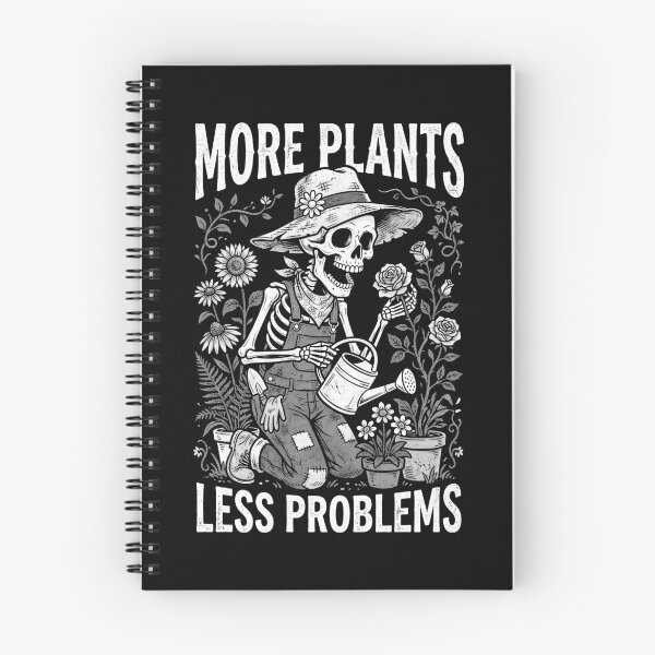 Item preview, More Plants Less Problems Funny Gardening Skeleton Gardener designed and sold by GrandeDuc.