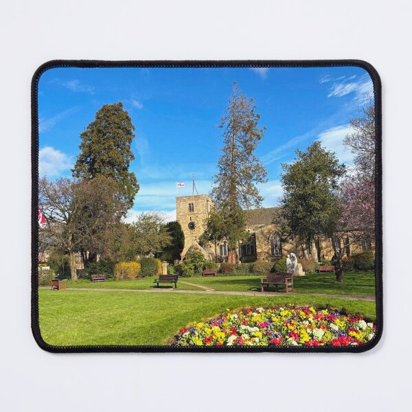 Item preview, Spring Flowers and Historic Church in Ponteland designed and sold by Violaman.