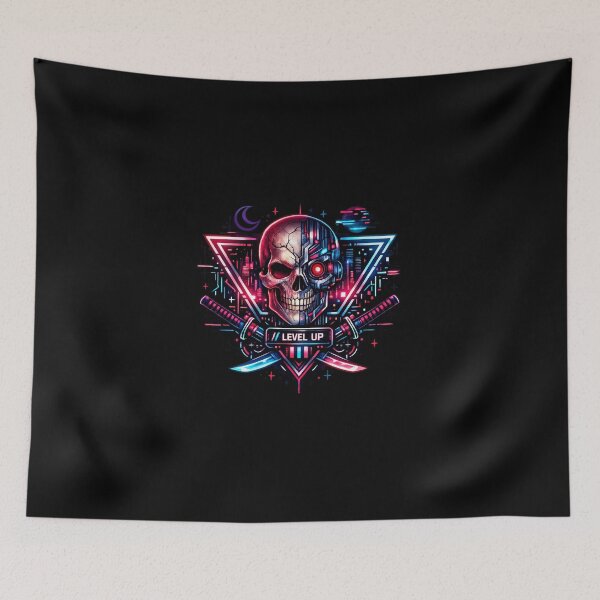 Item preview, Cyberpunk Skull Emblem designed and sold by CrumbyCrab62.