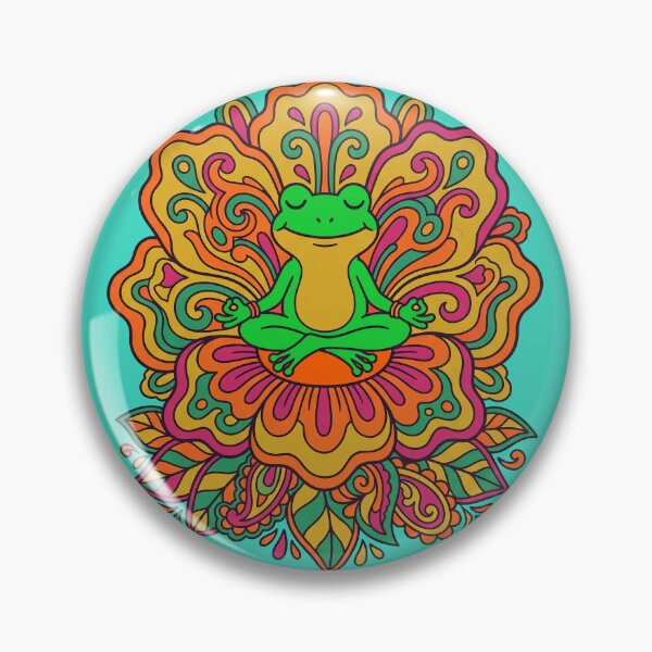 Item preview, Psychedelic Frog Meditation designed and sold by entinta2.
