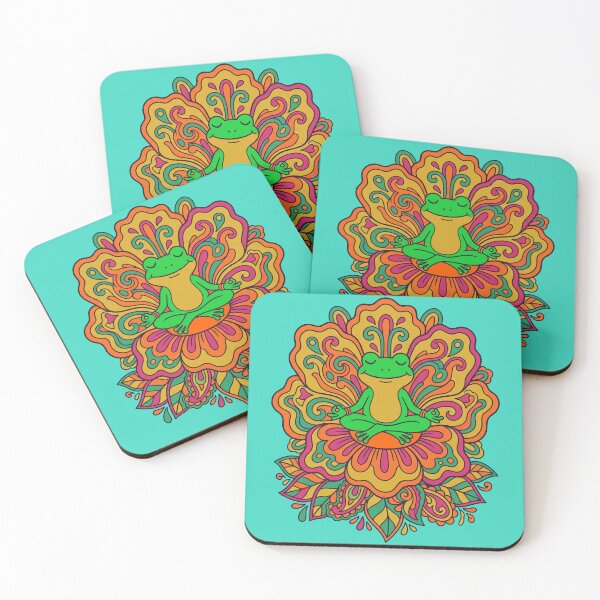 Item preview, Psychedelic Frog Meditation designed and sold by entinta2.