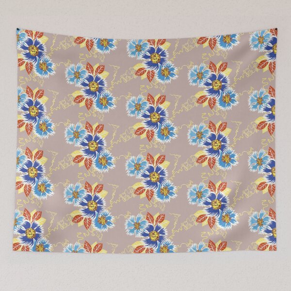 Item preview, Cornflowers: blue flowers with leaves and branches designed and sold by Beltrida.