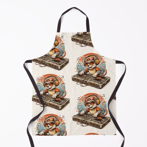 Item preview, “Retro DJ Mouse – Vintage 80s Turntable Vibes Tee” designed and sold by infinitearte.