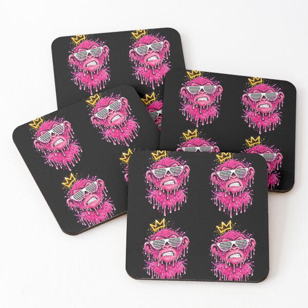 Item preview, melting pink monkey streetwear designed and sold by _Drip Syndicate_.