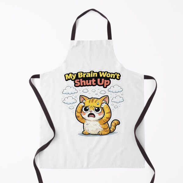 Item preview, Funny Overthinking Cat Anxiety Meme designed and sold by Gentlestate.