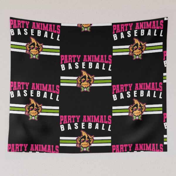 Item preview, Party Animals Baseball Monkey Funny Graphic designed and sold by RDGNR.
