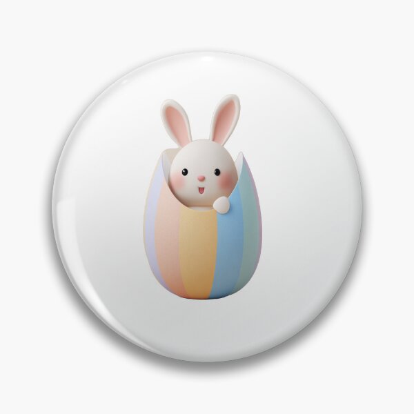 Item preview, Cute Bunny Popping Out of Easter Egg | Kawaii Rabbit Sticker | Happy Easter Design designed and sold by Dreampalette1.