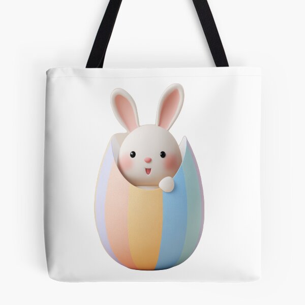 Item preview, Cute Bunny Popping Out of Easter Egg | Kawaii Rabbit Sticker | Happy Easter Design designed and sold by Dreampalette1.