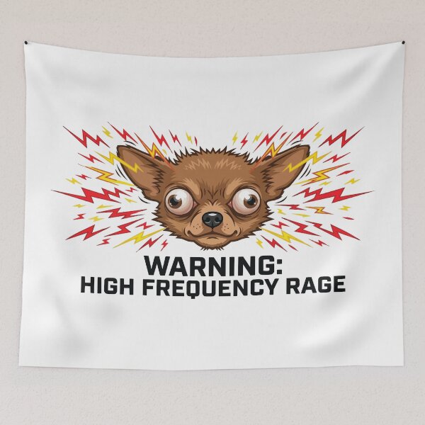 Item preview, Warning High Frequency Rage Shaking Chihuahua designed and sold by Petzzz.