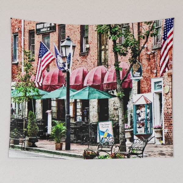 Item preview, Alexandria VA - Alexandria Street With Cafe designed and sold by Susan Savad.