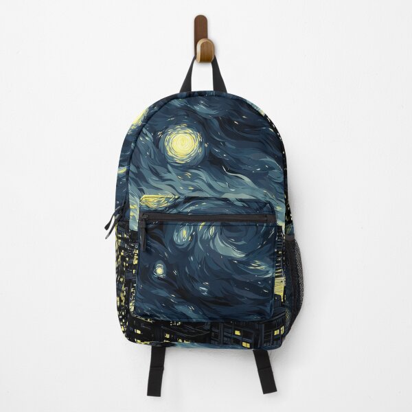 Item preview, Starry Night Cityscape – Dreamlike Urban Skyline Art designed and sold by StarPetalMa.