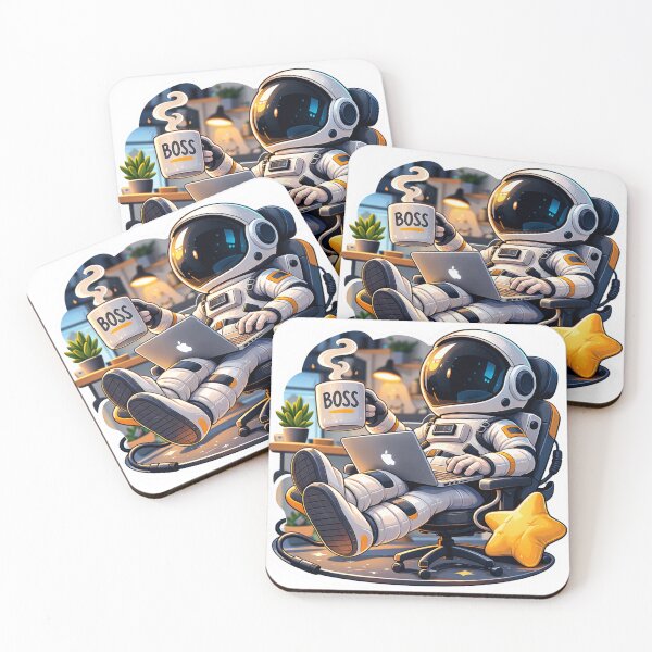 Item preview, Space Boss Astronaut Working From Home Funny Remote Work Design designed and sold by ZYNORAworld.