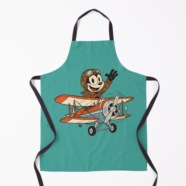 Item preview, Felix the Cat Vintage Airplane Adventure – Retro Cartoon Tee designed and sold by infinitearte.