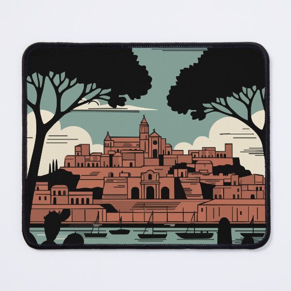Item preview, Vintage Cagliari Sardinia Travel Poster Italy Coastal Retro Art designed and sold by Cipher & Soul.