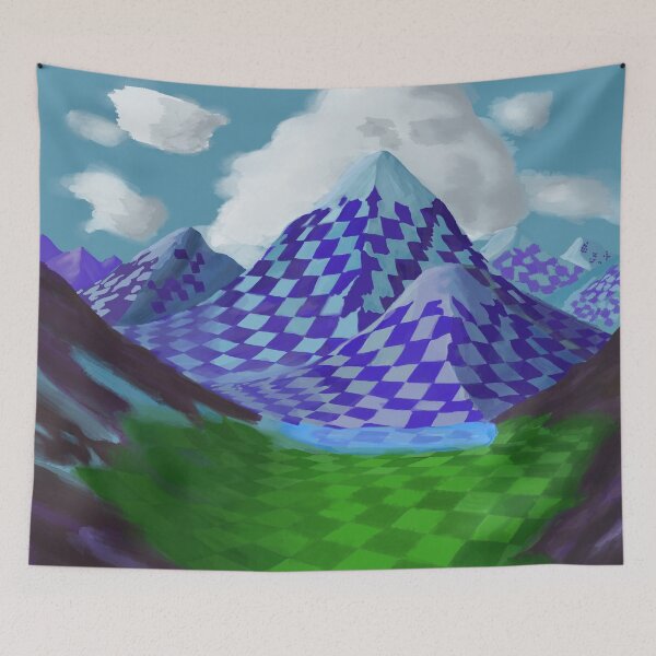 Item preview, Checkerboard Mountain designed and sold by Bluemountains1.