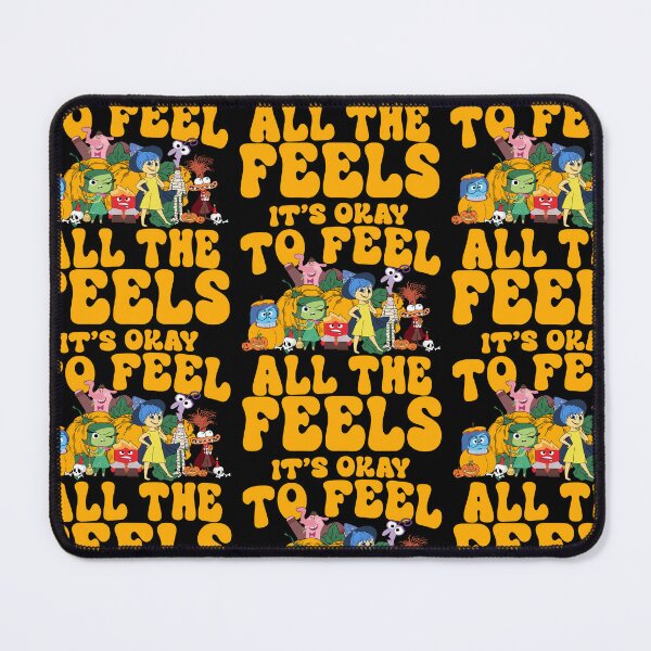 Item preview, It’s Okay To Feel All the Feels Mental Health Matter Cartoon Characters designed and sold by RDGNR.