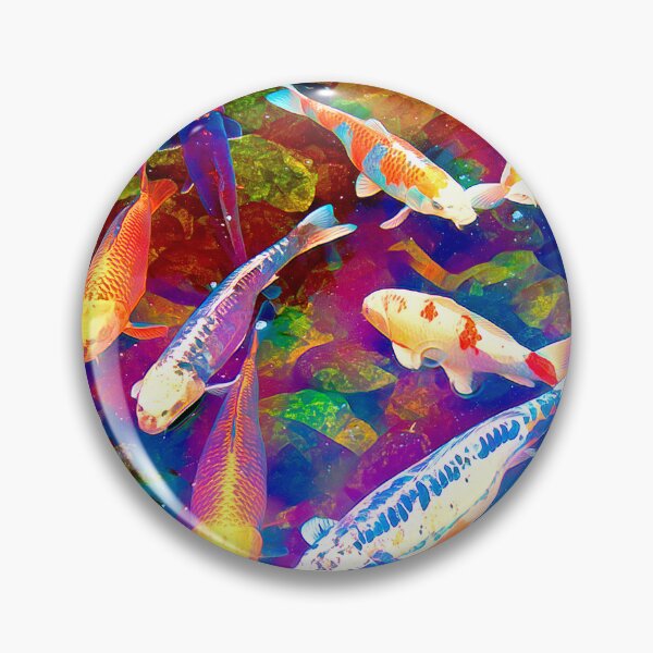 Item preview, Koi Pond, Amur Carp, Goldfish, Digital Illustration designed and sold by AMacGPhilly.