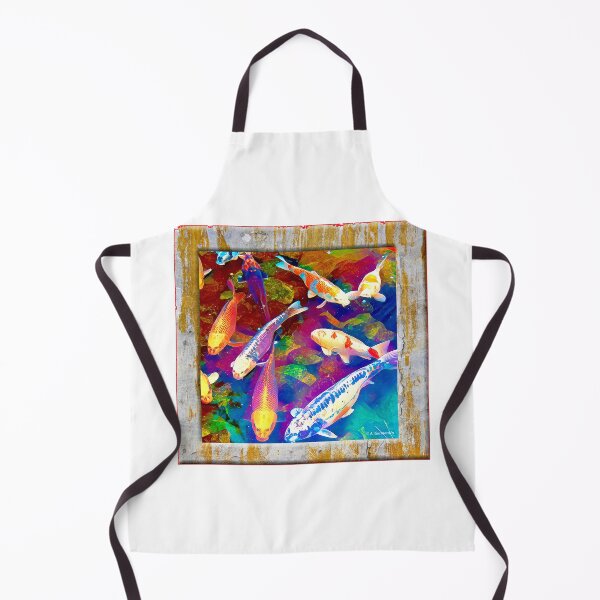 Item preview, Koi Pond, Amur Carp, Goldfish, Digital Illustration designed and sold by AMacGPhilly.