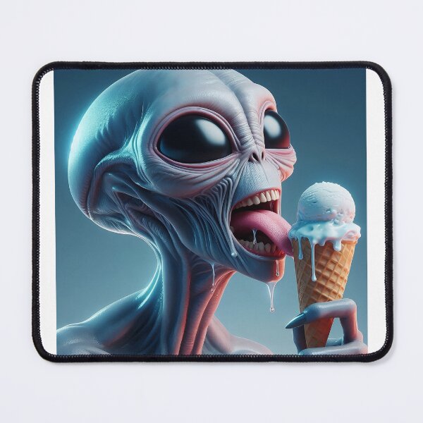 Item preview, First Contact — They Came for the Ice Cream designed and sold by FlatlineArtCo.
