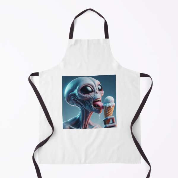 Item preview, First Contact — They Came for the Ice Cream designed and sold by FlatlineArtCo.