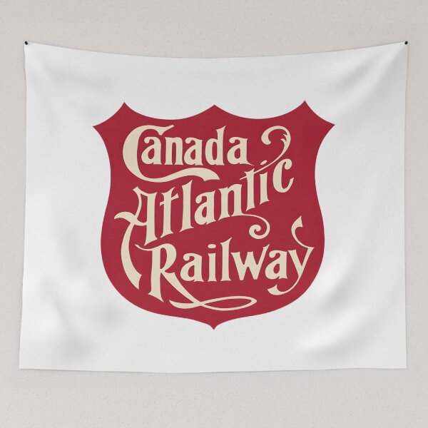 Item preview, Vintage Canada Atlantic Railway Shield Logo designed and sold by CharlieDesings.