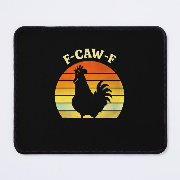 Item preview, F Caw F Raven Dark Humor Meme Vintage Retro Sunset Roaster designed and sold by SkeletonsDanger.