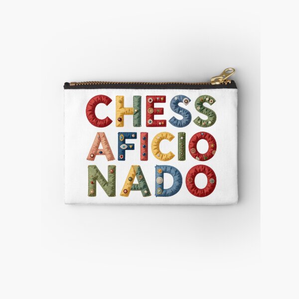 Item preview, CHESS AFICIANADO - IN COLORFUL FAUX LETTERING designed and sold by AlexOBrienArt.