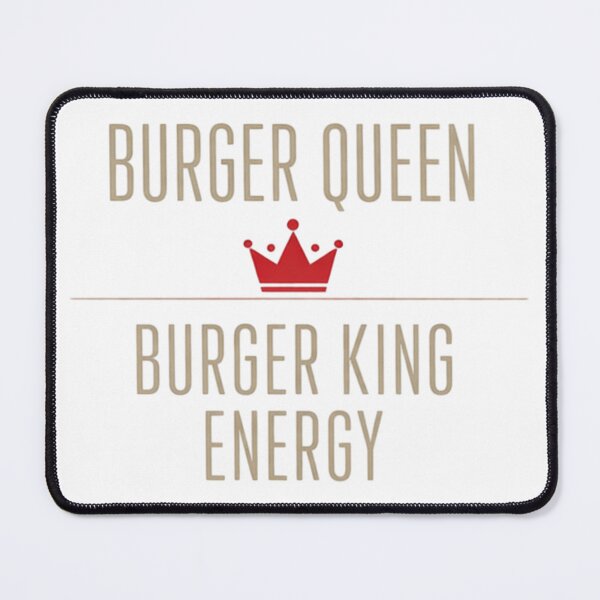 Item preview, Burger Queen Energy – Funny Fast Food Parody Burger Humor Design designed and sold by rushaib.