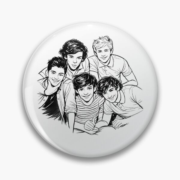 Item preview, One direction (black and white) designed and sold by Kohno44.