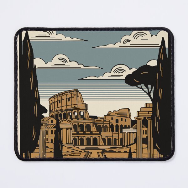 Item preview, Vintage Rome Travel Poster Italy Colosseum Retro Art designed and sold by Cipher & Soul.