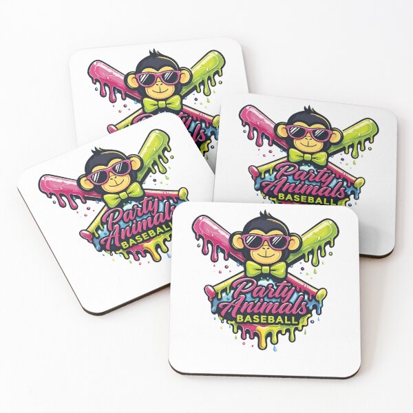 Item preview, Monkey Baseball Melt Party Animals Baseball Funny Monkey Vibrant Slime  designed and sold by RDGNR.