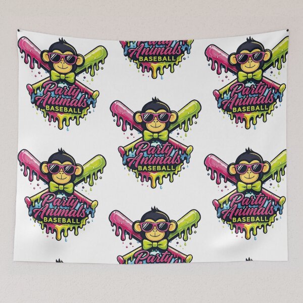 Item preview, Monkey Baseball Melt Party Animals Baseball Funny Monkey Vibrant Slime  designed and sold by RDGNR.