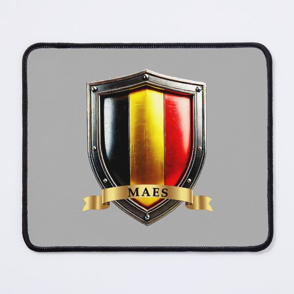 Item preview, Maes Belgium National Pride Shield designed and sold by Highlandkings.