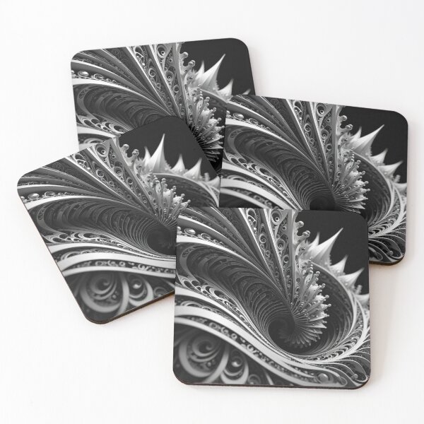Item preview, Monochrome Fractal Vortex designed and sold by Harmonic_Layers.