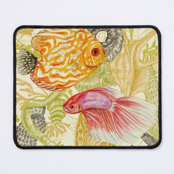 Item preview, Orange and red fish, shellfish and seaweed designed and sold by Beltrida.